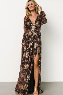 Baltic Born Charlene Maxi Dress | Wine + Gold
