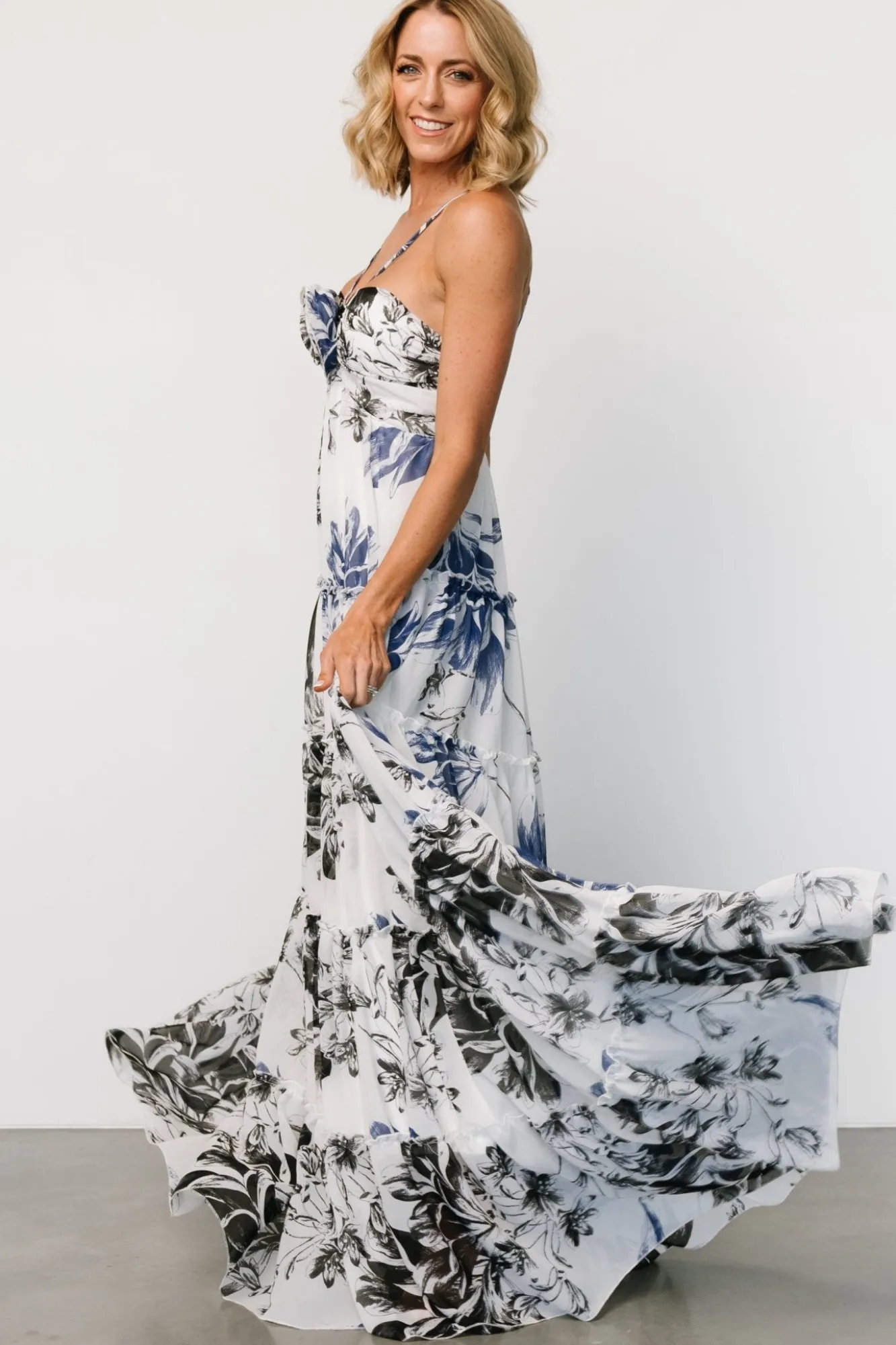 Baltic Born Charmaine Maxi Dress | Navy + Black Floral