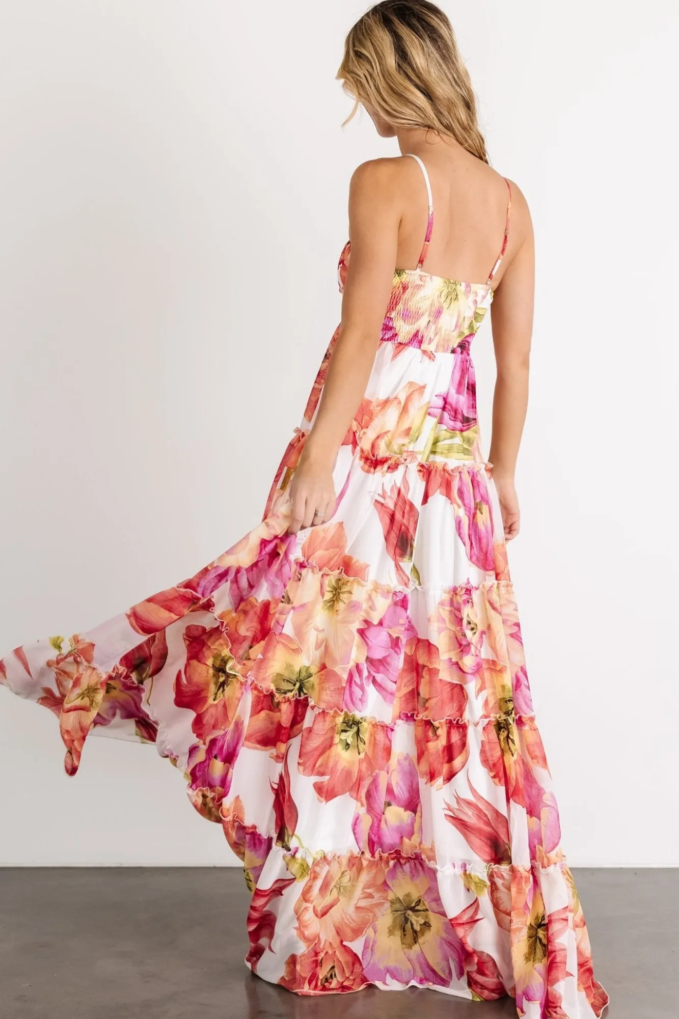 Baltic Born Charmaine Maxi Dress | Pink + Red Floral