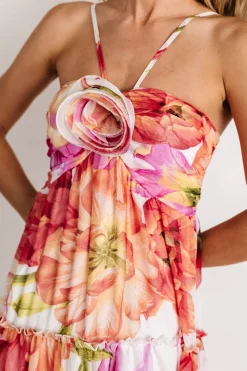 Baltic Born Charmaine Maxi Dress | Pink + Red Floral