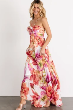 Baltic Born Charmaine Maxi Dress | Pink + Red Floral