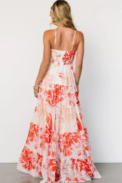 Baltic Born Charmaine Maxi Dress | Red + Natural Floral