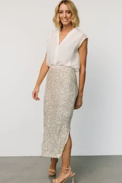 Baltic Born Charmed Sequin Midi Skirt |