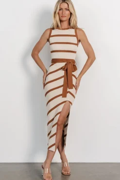 Baltic Born Chelsea Knit Dress | Beige + Camel