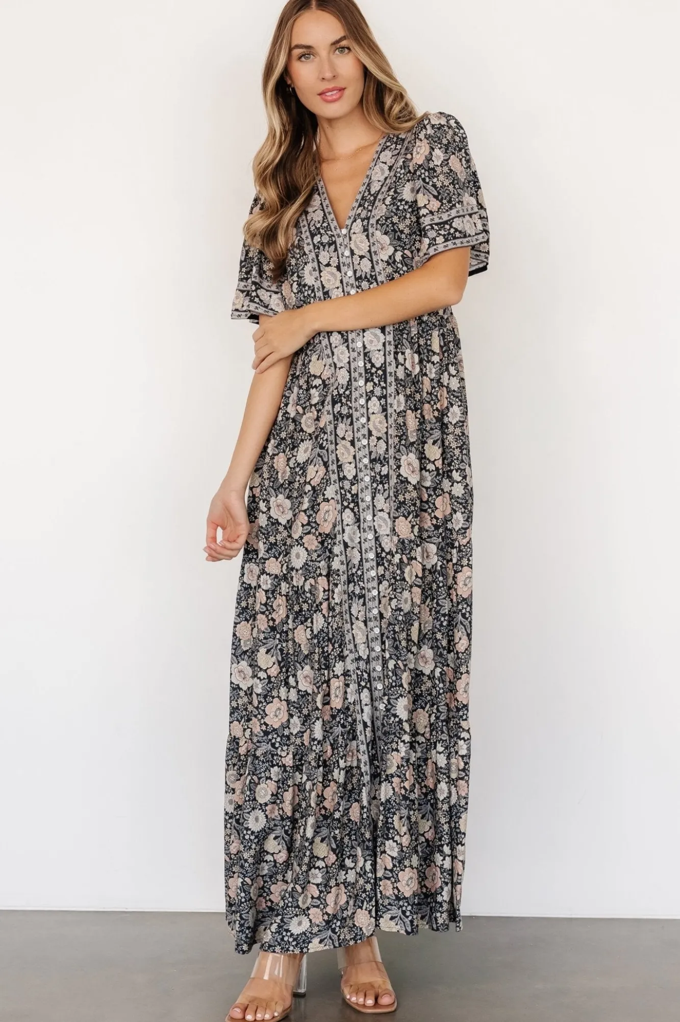 Baltic Born Cheryl Maxi Dress | Midnight Floral