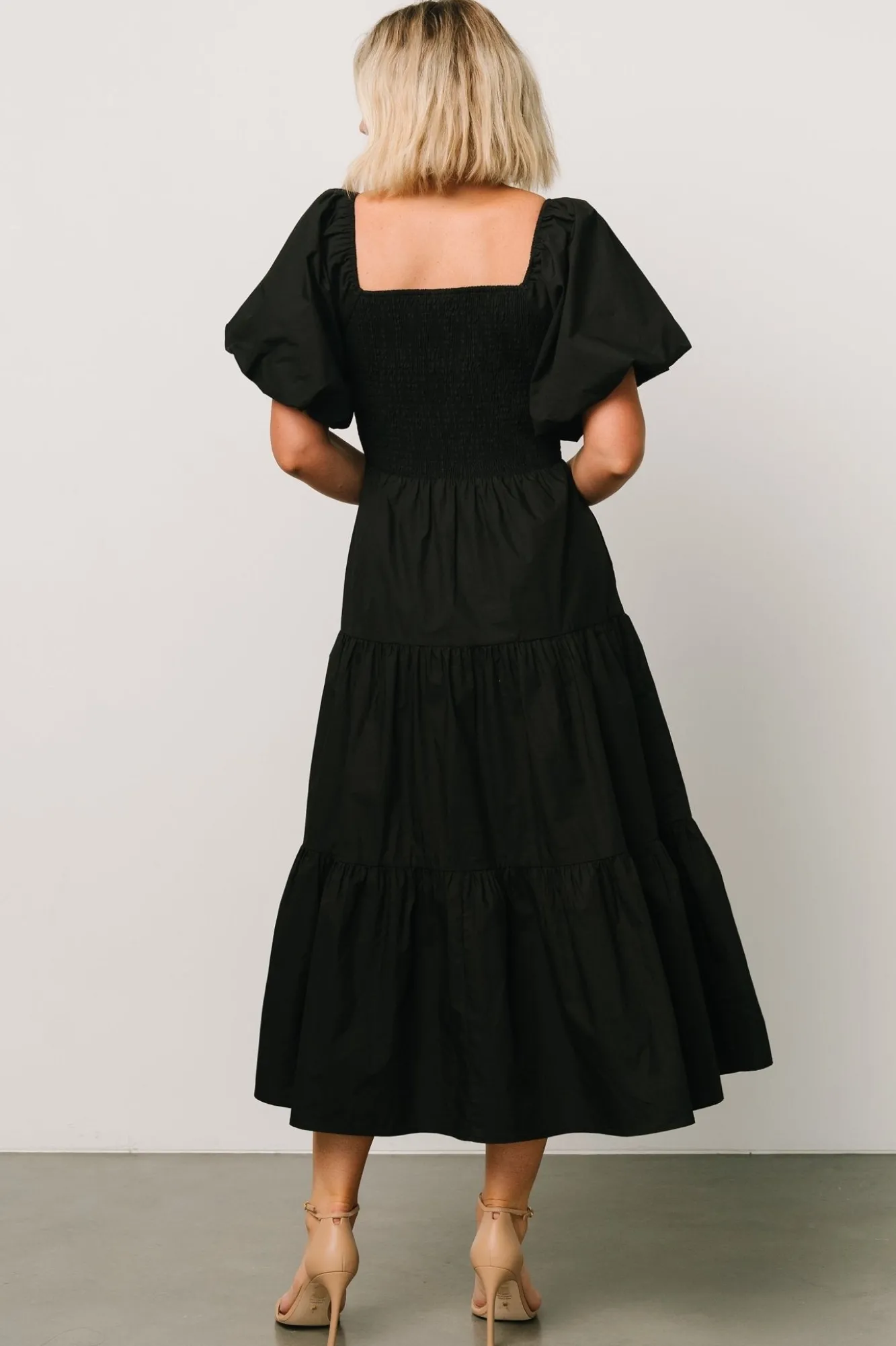 Baltic Born Cindy Puff Sleeve Tiered Dress |