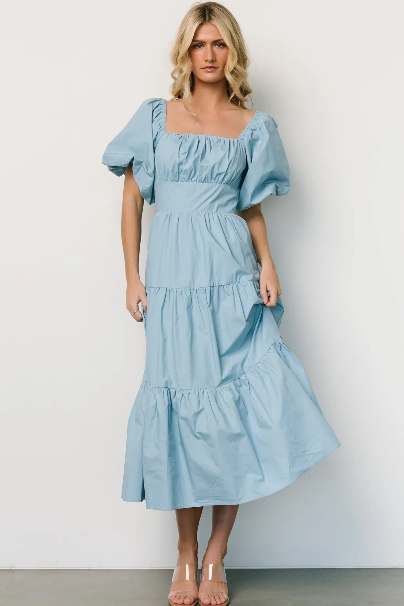 Baltic Born Cindy Puff Sleeve Tiered Dress |