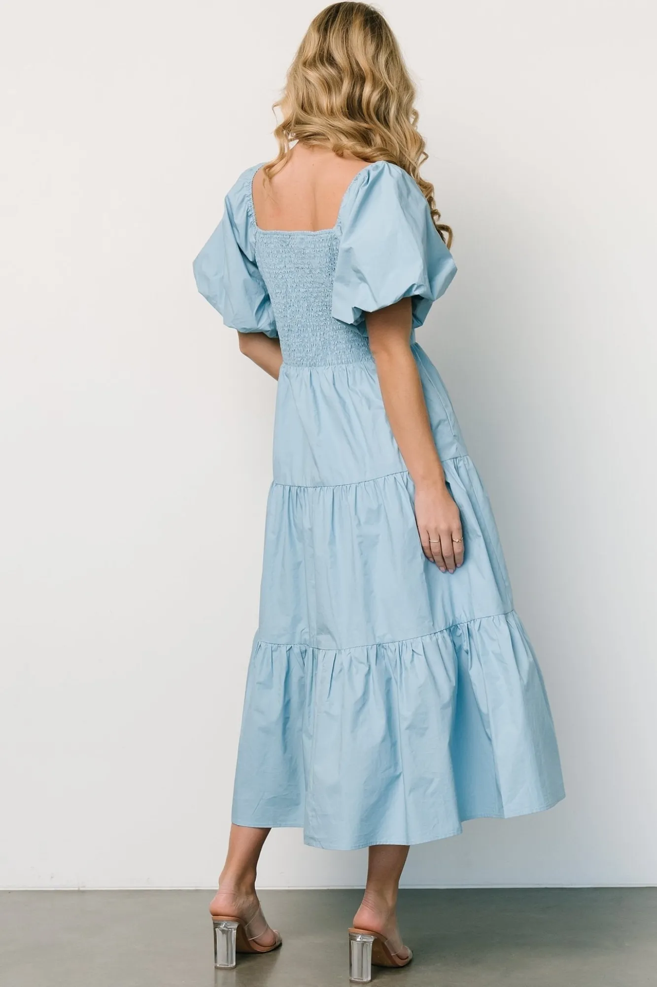 Baltic Born Cindy Puff Sleeve Tiered Dress |