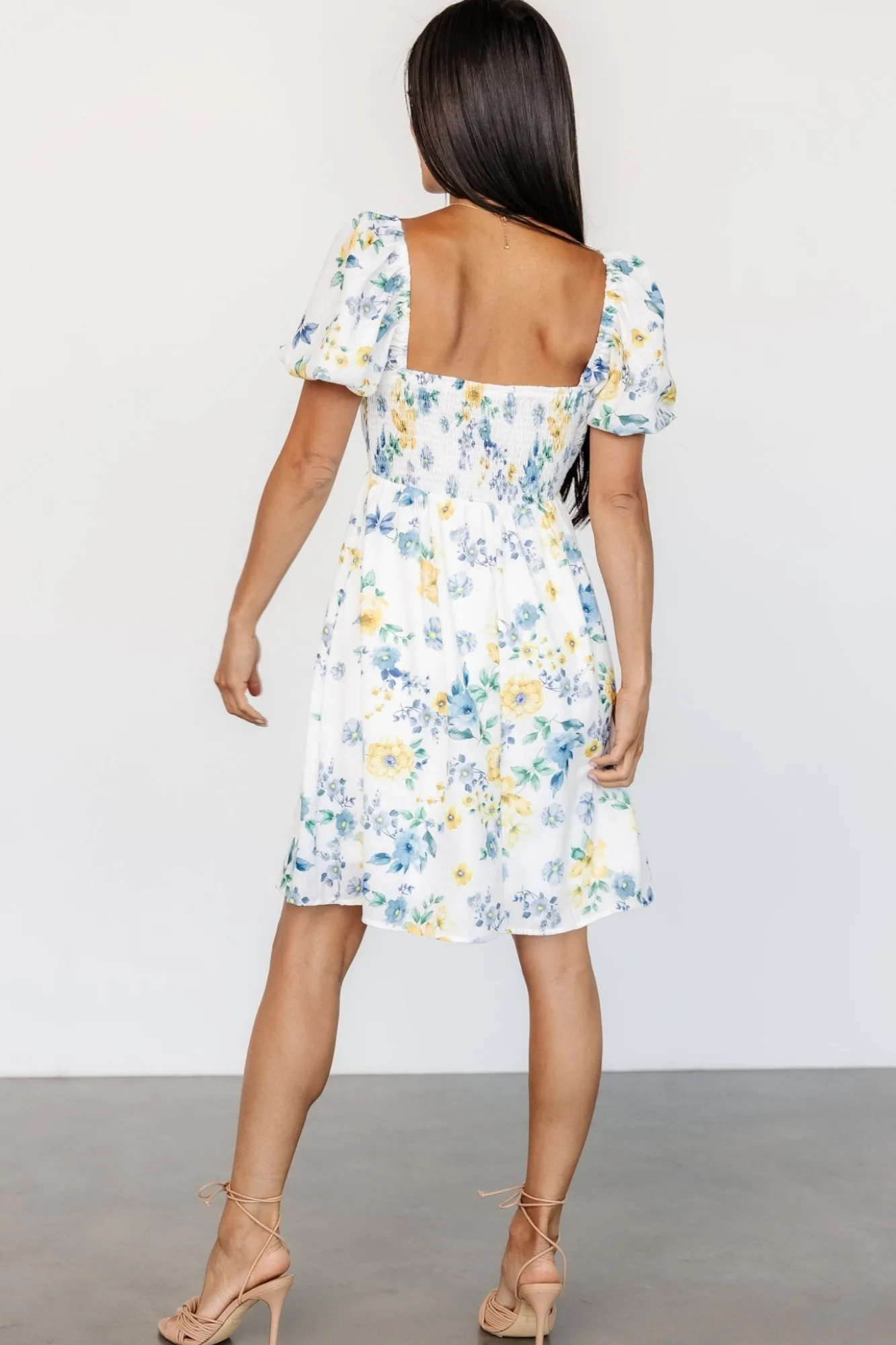 Baltic Born Clarette Short Dress | White Floral