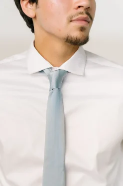 Baltic Born Classic Satin Tie | Light Blue