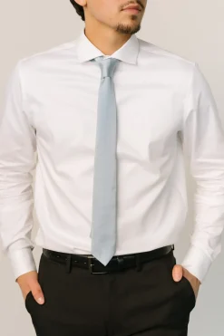 Baltic Born Classic Satin Tie | Light Blue