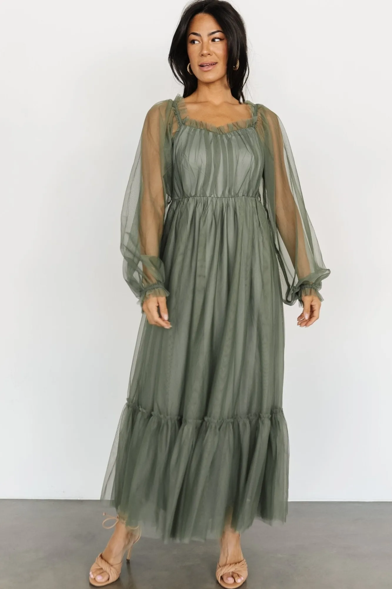Baltic Born Cleobelle Maxi Dress | Dusty Olive