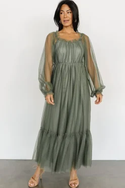Baltic Born Cleobelle Maxi Dress | Dusty Olive