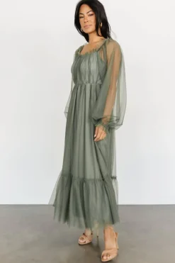 Baltic Born Cleobelle Maxi Dress | Dusty Olive