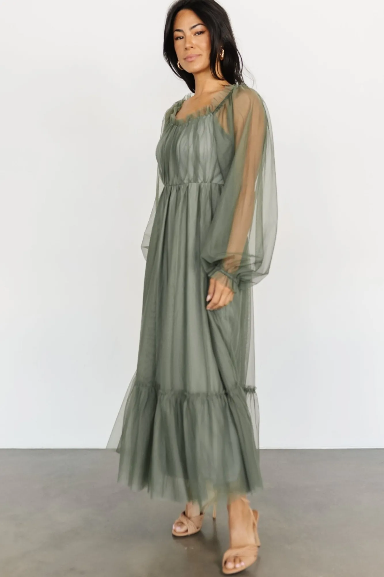 Baltic Born Cleobelle Maxi Dress | Dusty Olive