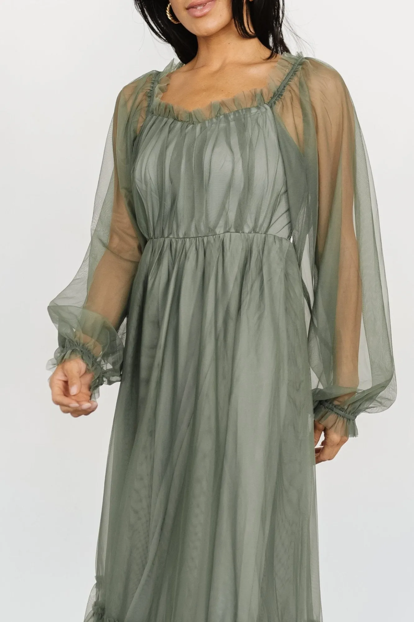 Baltic Born Cleobelle Maxi Dress | Dusty Olive