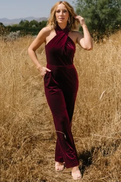 Baltic Born Cleopatra Velvet Jumpsuit |