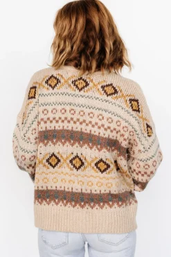 Baltic Born Cody Knit Cardigan | Taupe Multi