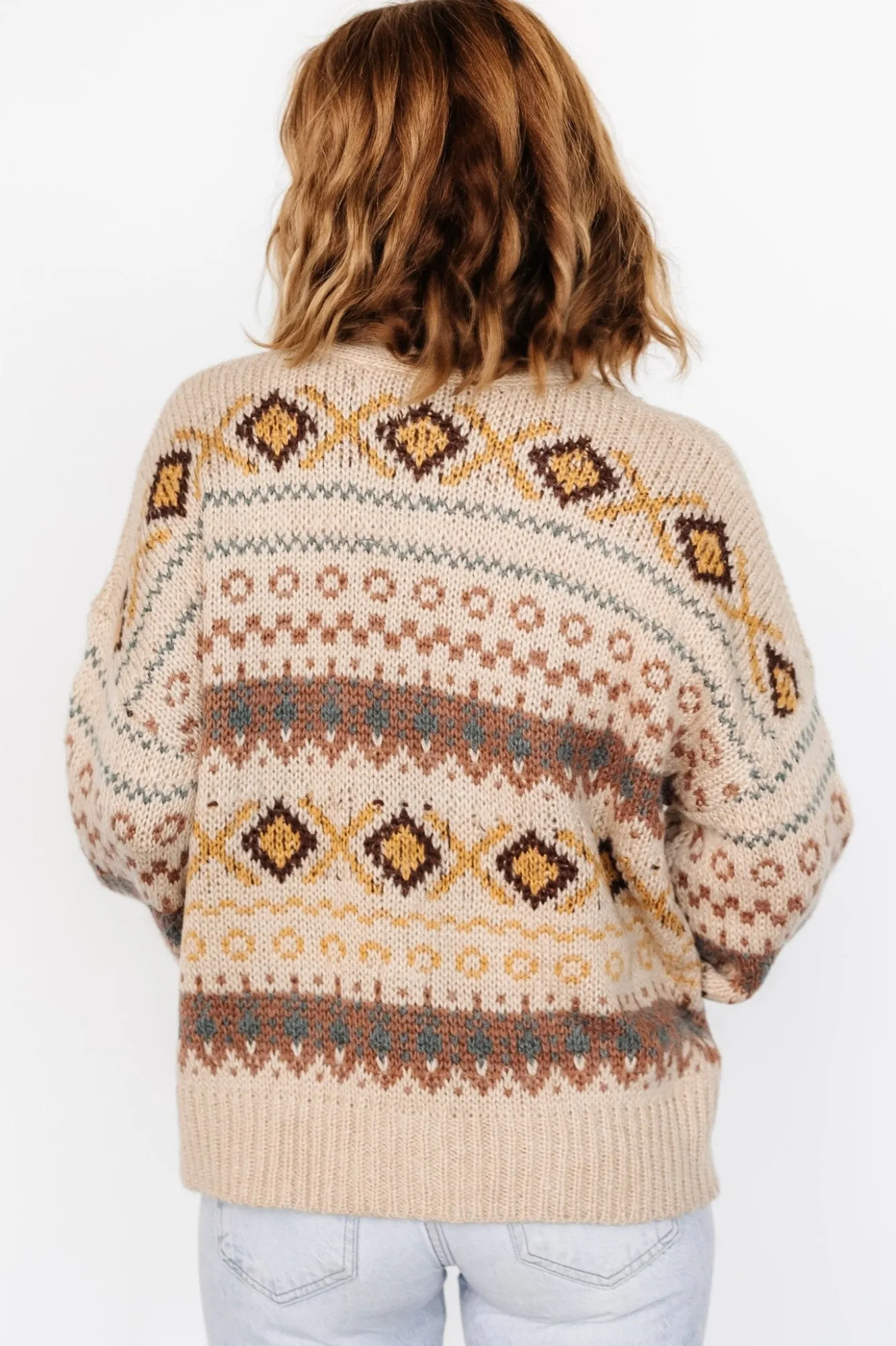 Baltic Born Cody Knit Cardigan | Taupe Multi