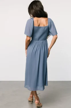 Baltic Born Colette Sweetheart Midi Dress | Whisper Blue