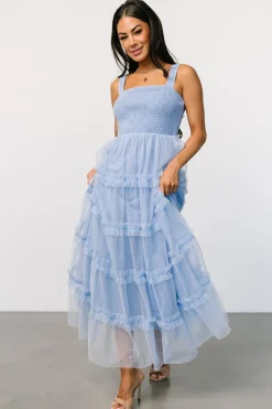 Baltic Born Constance Tulle Maxi Dress | Light Blue