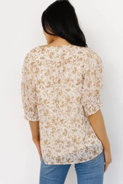 Baltic Born Cordova Top | Cream Multi Floral