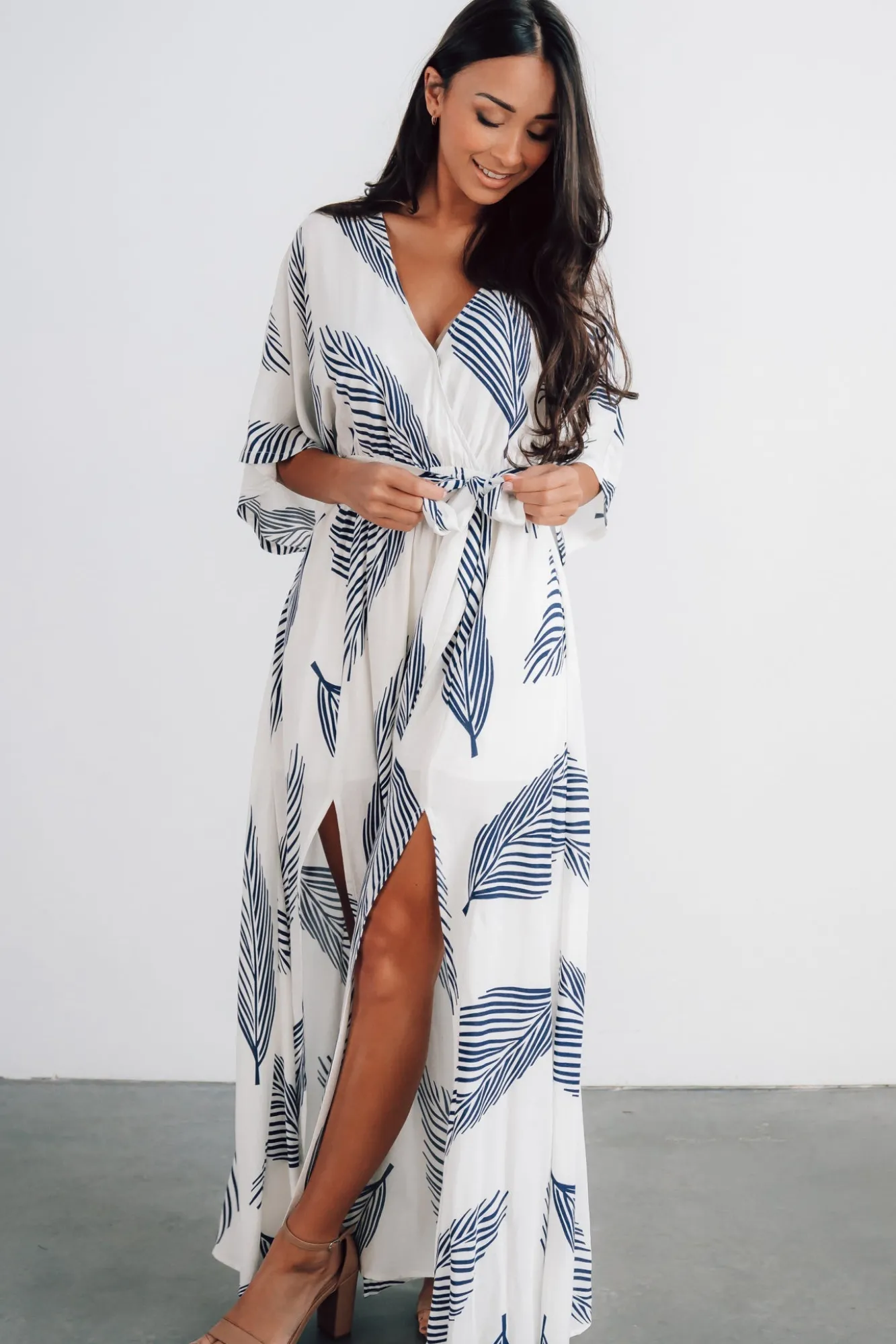Baltic Born Corinth Maxi Dress | Navy Print