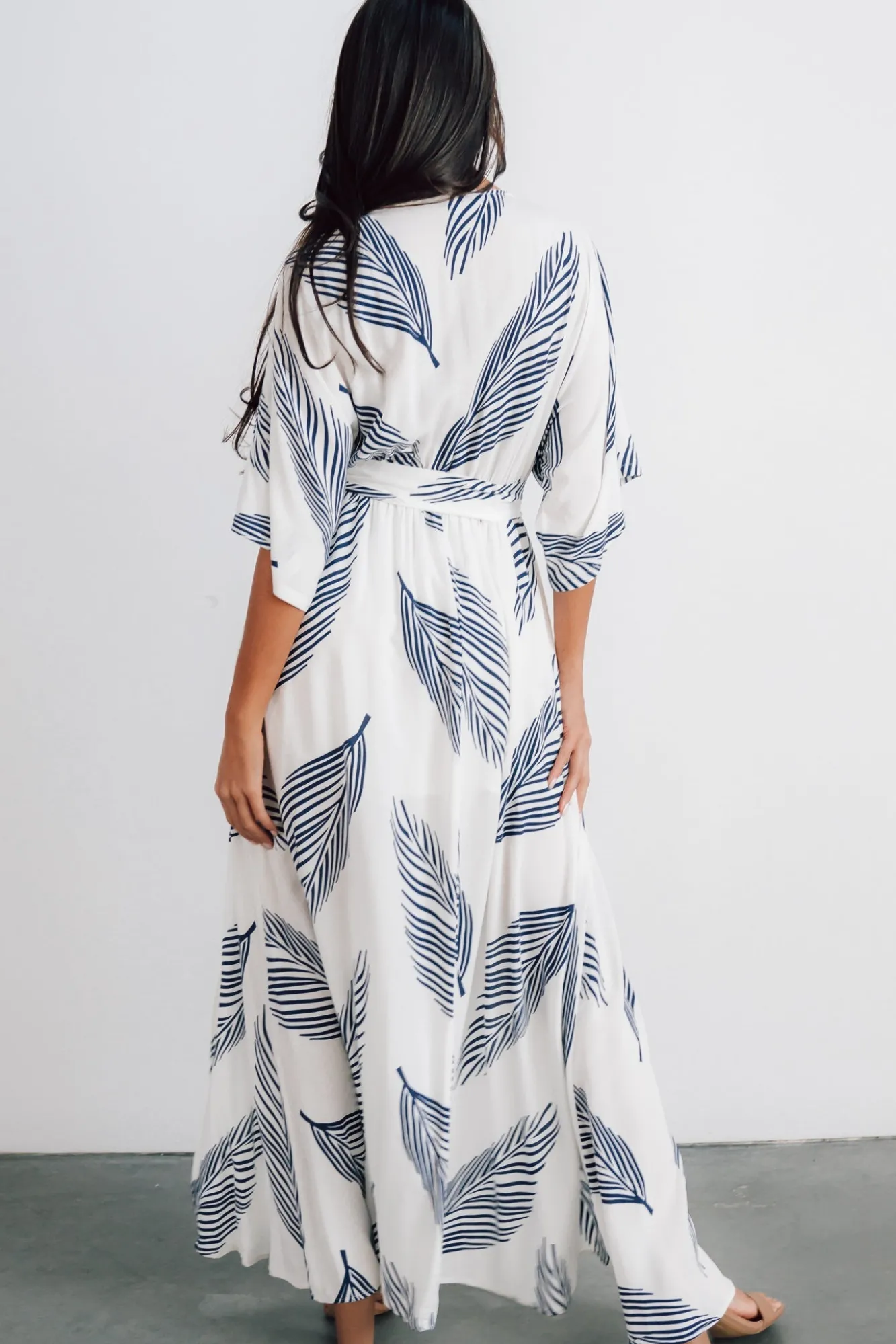 Baltic Born Corinth Maxi Dress | Navy Print