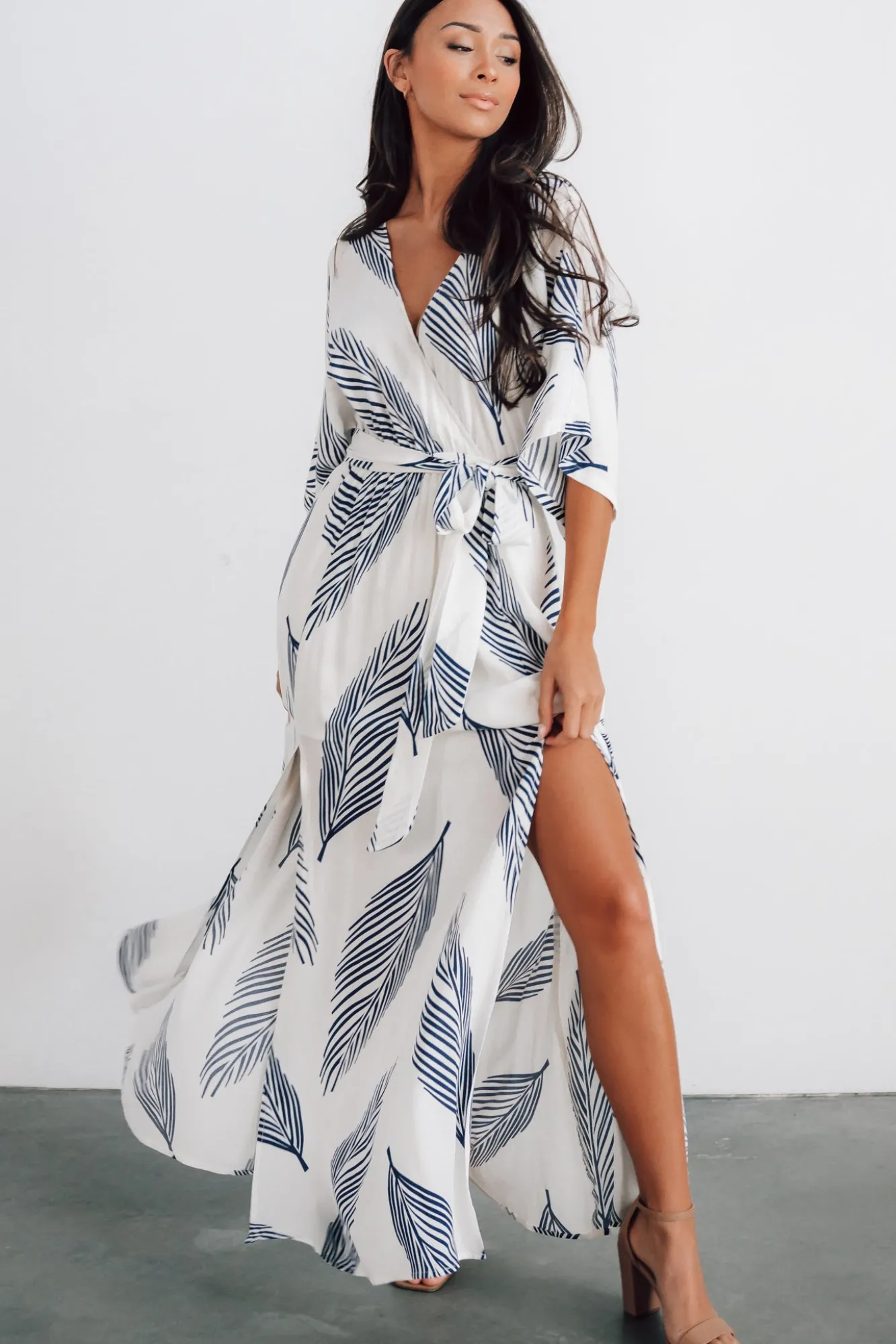 Baltic Born Corinth Maxi Dress | Navy Print