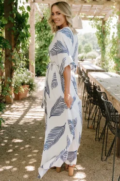 Baltic Born Corinth Maxi Dress | Navy Print