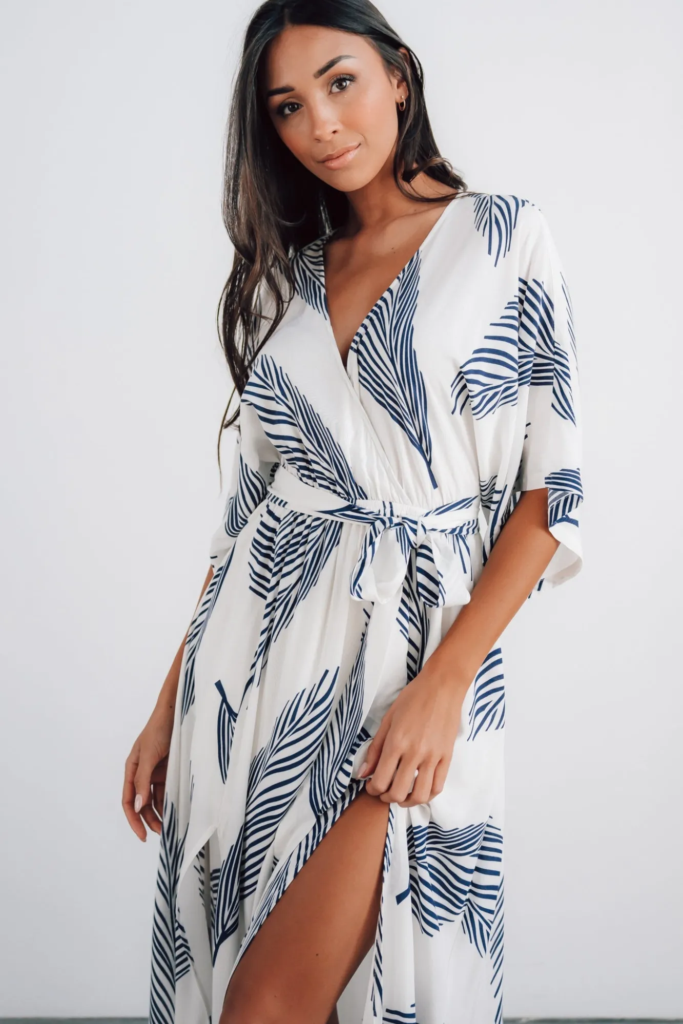 Baltic Born Corinth Maxi Dress | Navy Print