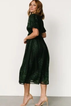 Baltic Born Corrine Embroidered Midi Dress |