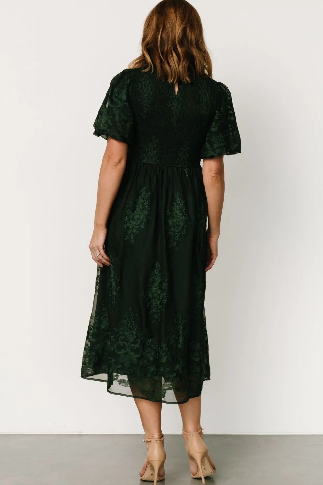 Baltic Born Corrine Embroidered Midi Dress |