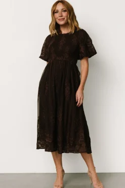 Baltic Born Corrine Embroidered Midi Dress |