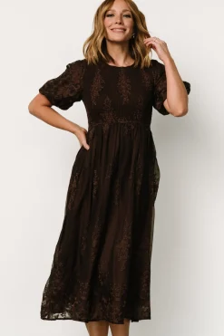Baltic Born Corrine Embroidered Midi Dress |