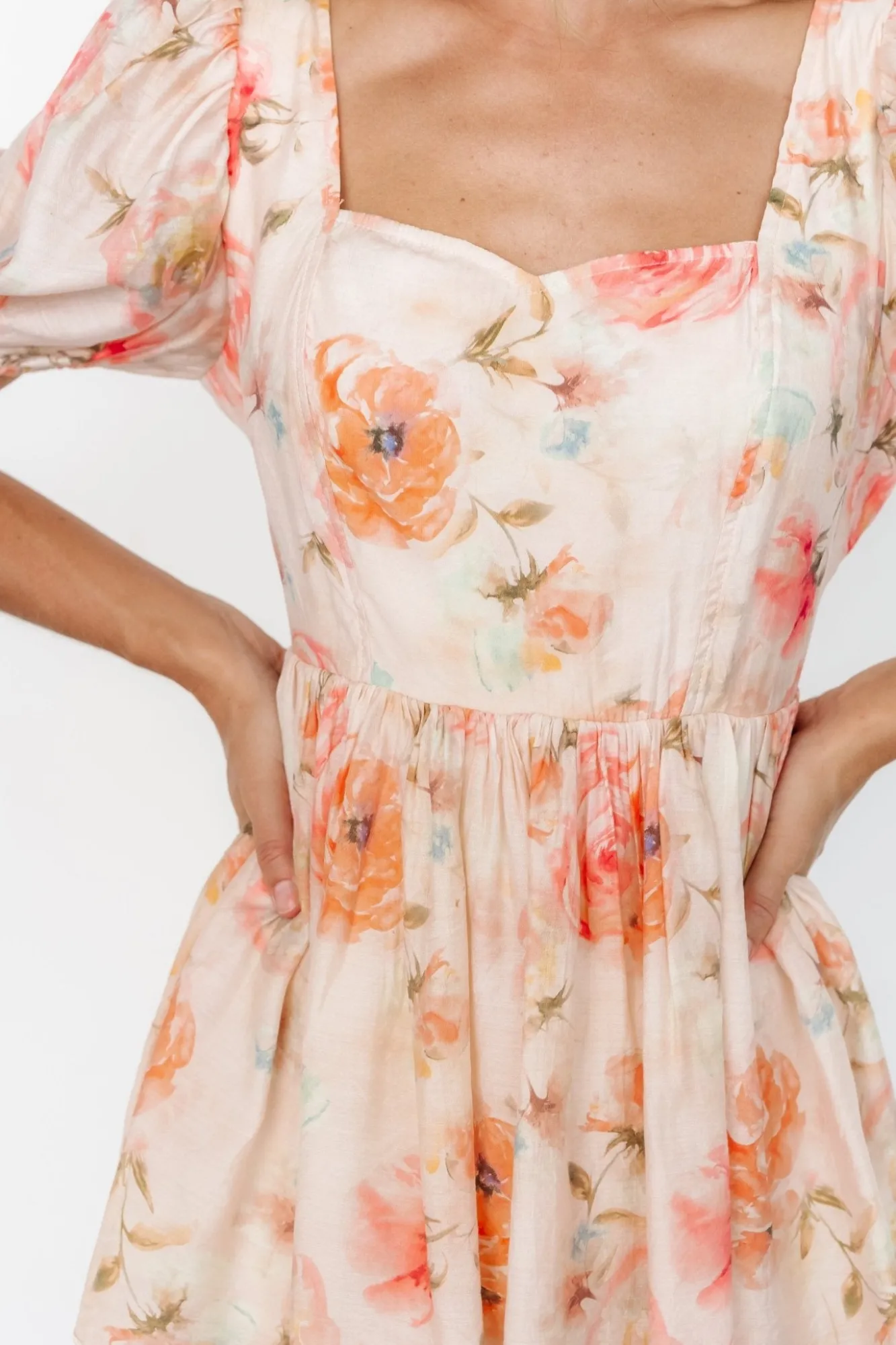 Baltic Born Cozette Tiered Maxi Dress | Blush Floral