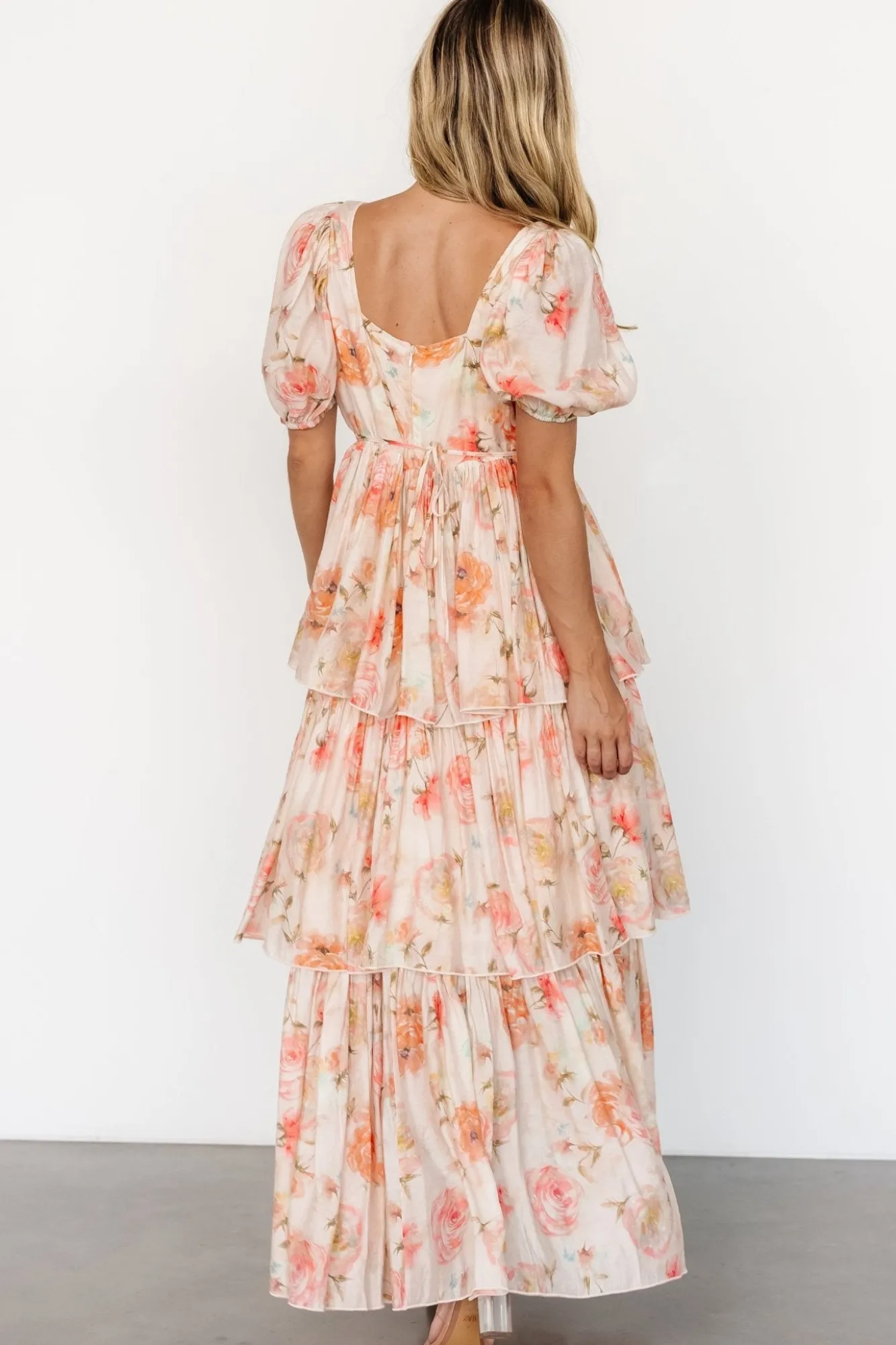 Baltic Born Cozette Tiered Maxi Dress | Blush Floral