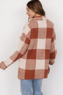 Baltic Born Crosby Knit Shacket | Copper + Ivory