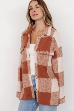 Baltic Born Crosby Knit Shacket | Copper + Ivory