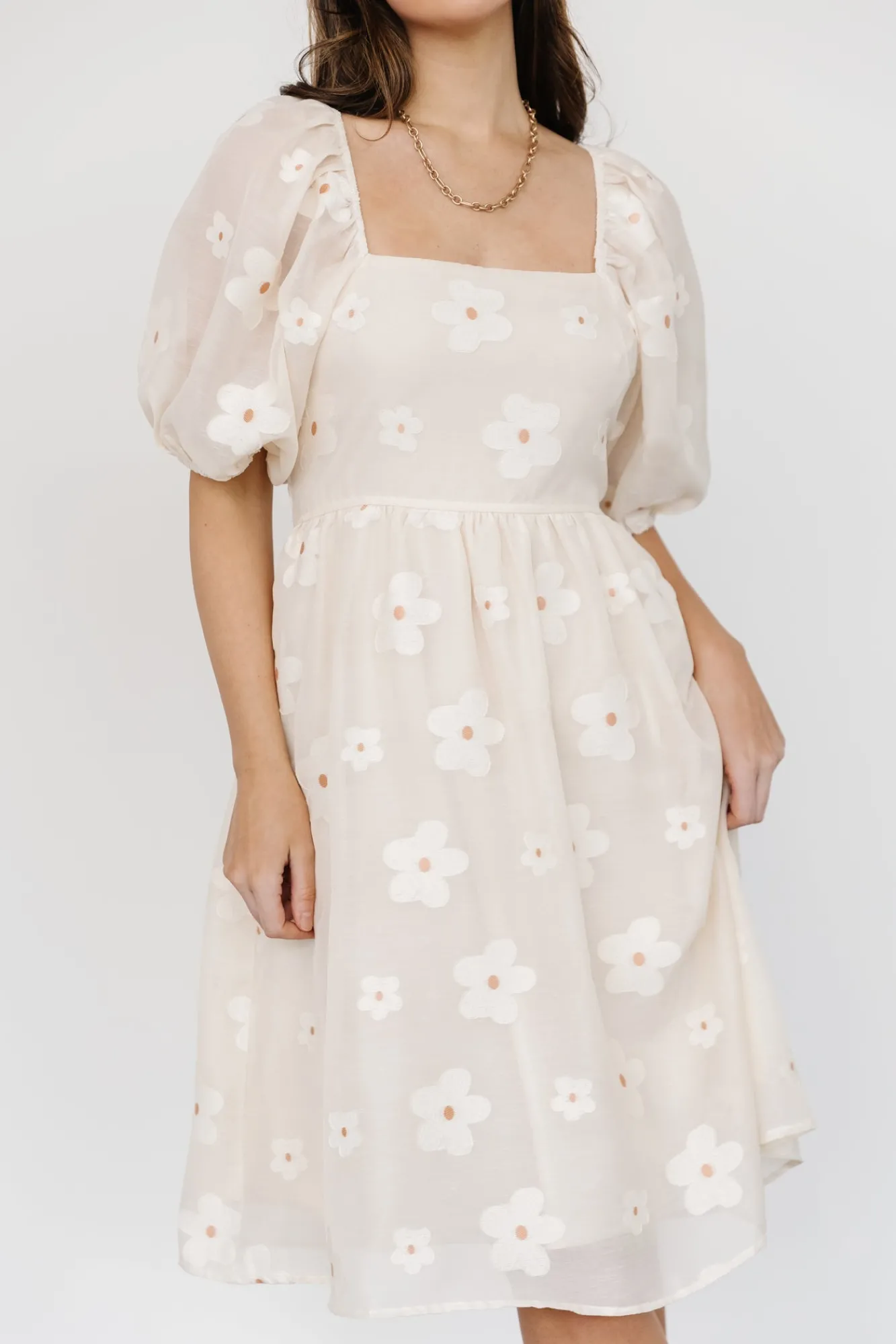 Baltic Born Daisy Short Dress | Vintage Cream Floral
