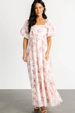 Baltic Born Dalia Maxi Dress | Ivory + Mauve Floral