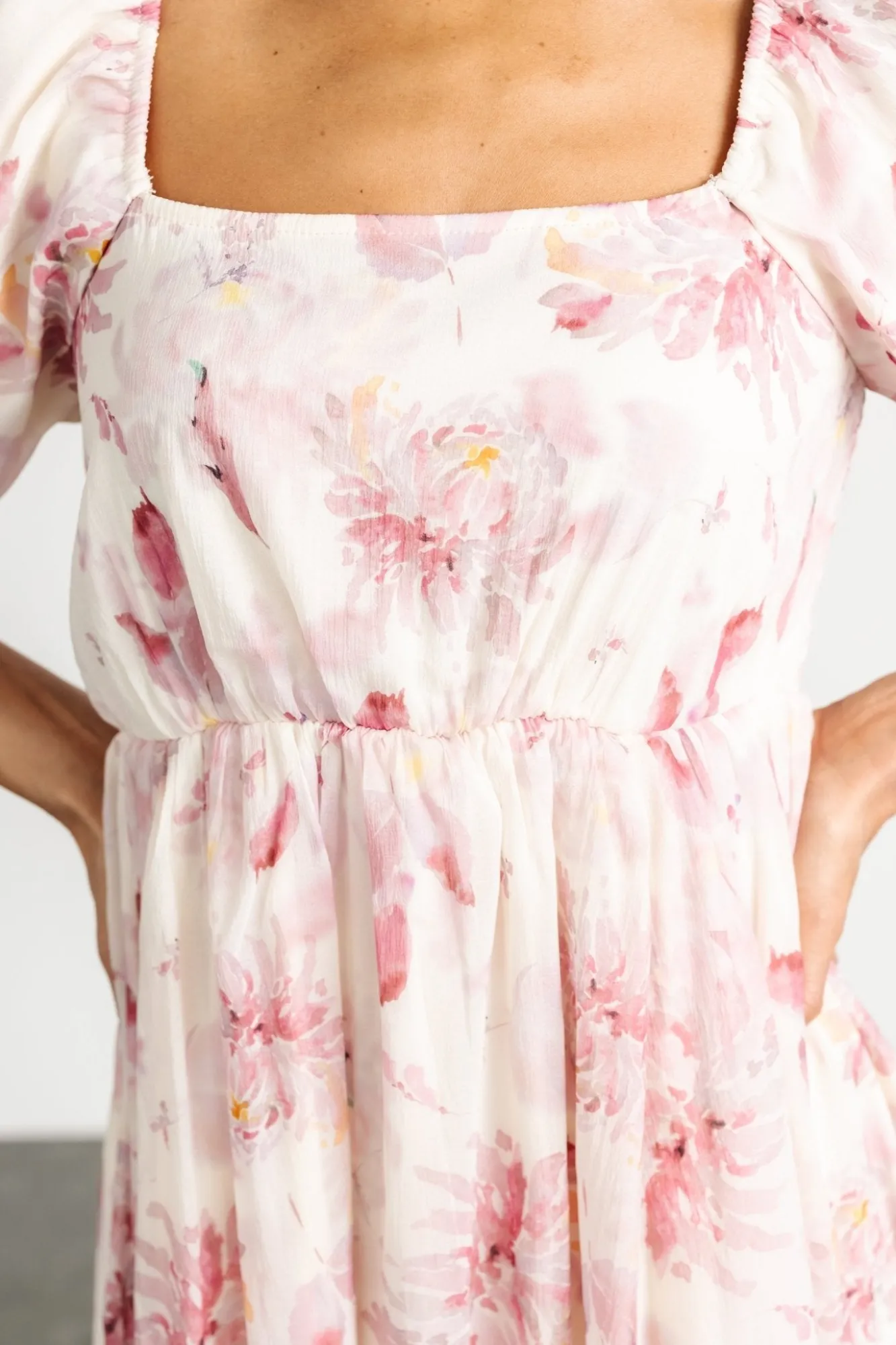 Baltic Born Dalia Maxi Dress | Ivory + Mauve Floral