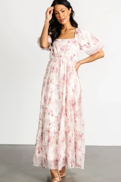 Baltic Born Dalia Maxi Dress | Ivory + Mauve Floral