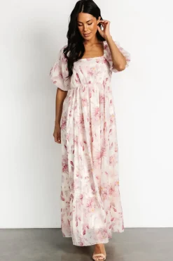 Baltic Born Dalia Maxi Dress | Ivory + Mauve Floral