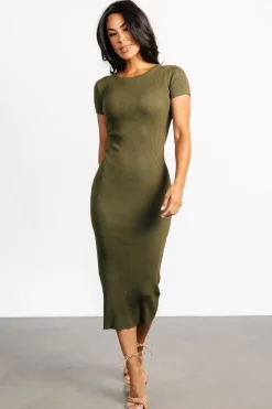 Baltic Born Dana Ribbed Midi Dress |