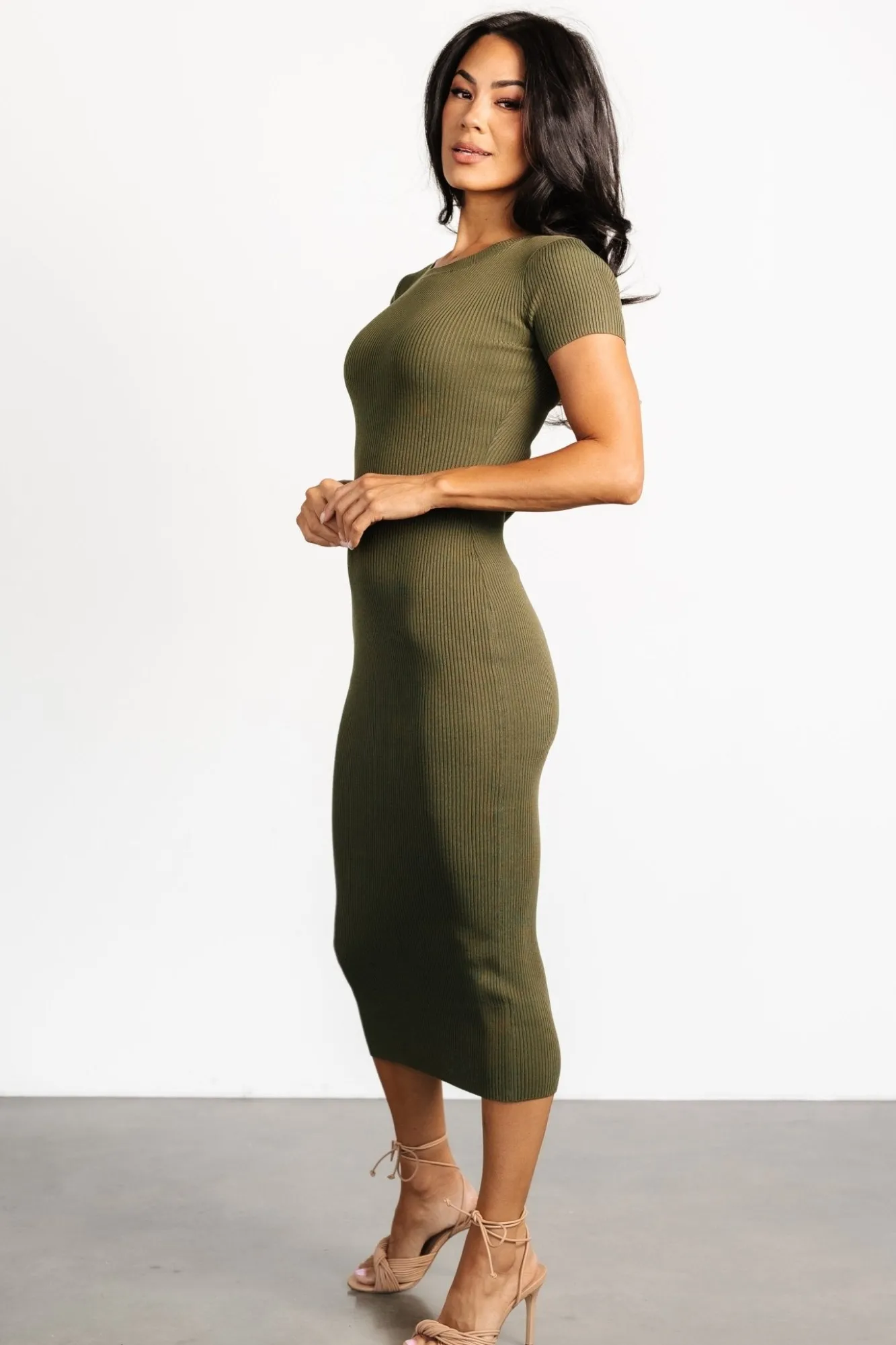 Baltic Born Dana Ribbed Midi Dress |