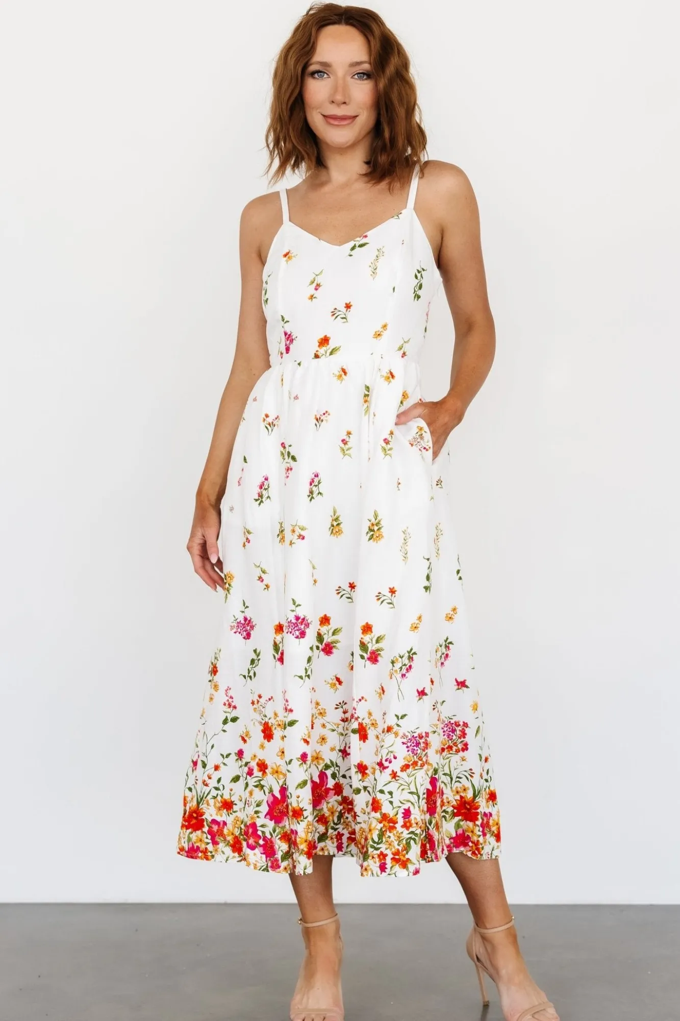 Baltic Born Daniella Tank Dress | Off White Floral