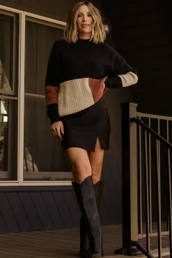 Baltic Born Dawson Knit Sweater | Black Multi