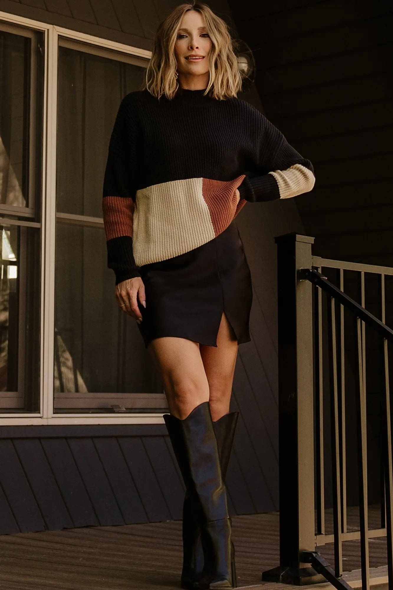 Baltic Born Dawson Knit Sweater | Black Multi
