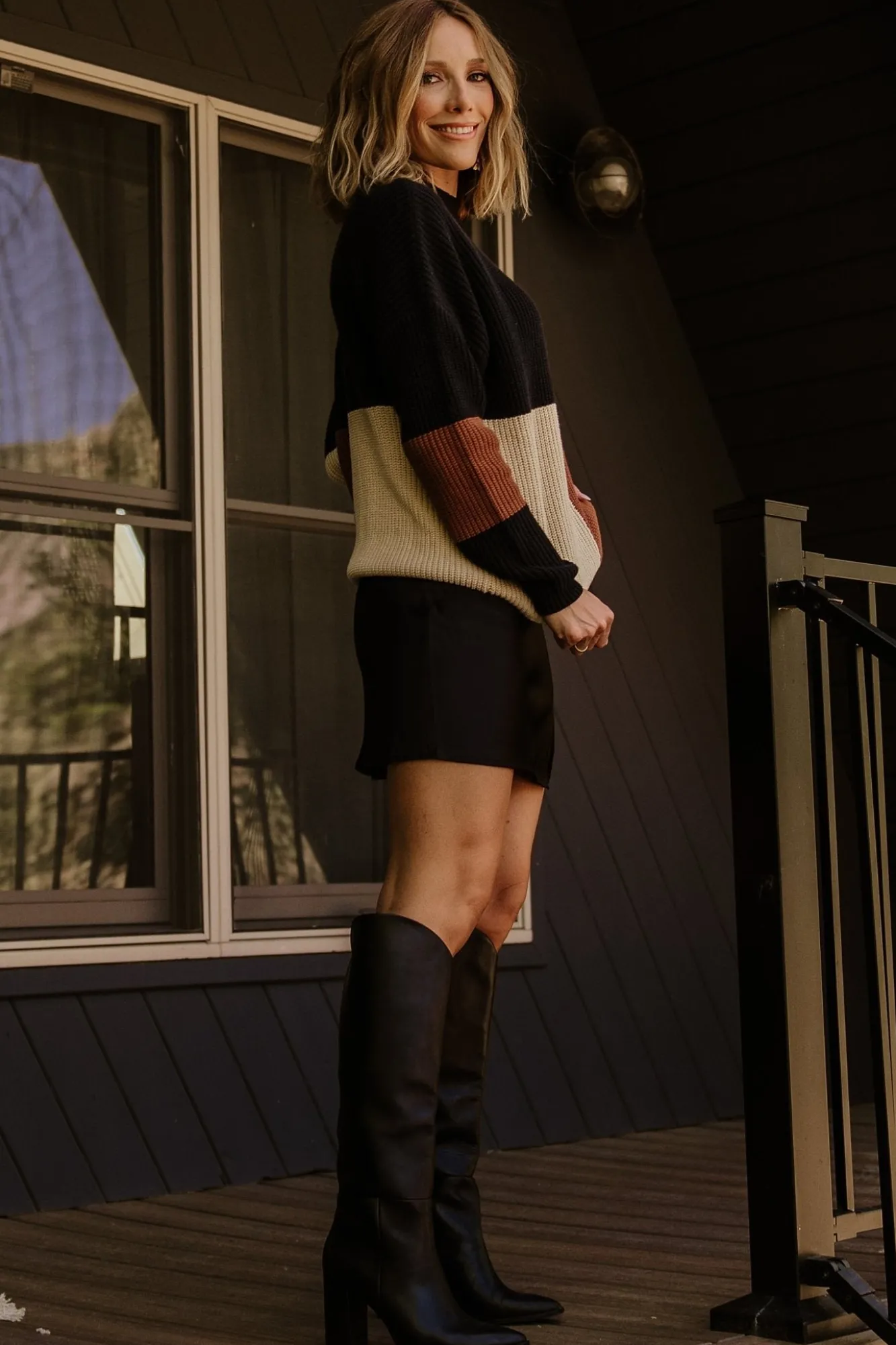 Baltic Born Dawson Knit Sweater | Black Multi